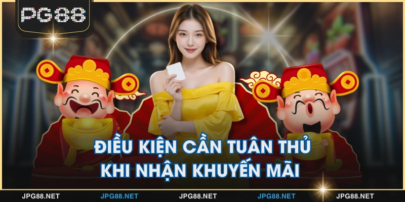Điều kiện cần tuân thủ khi nhận khuyến mãi