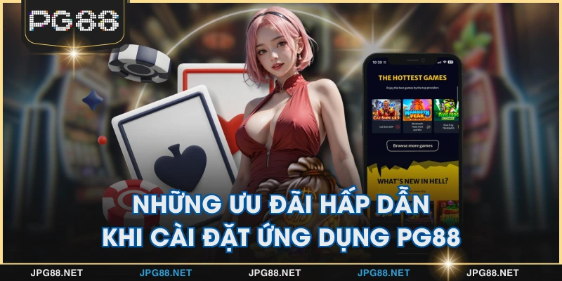 Những ưu đãi hấp dẫn khi cài đặt ứng dụng PG88