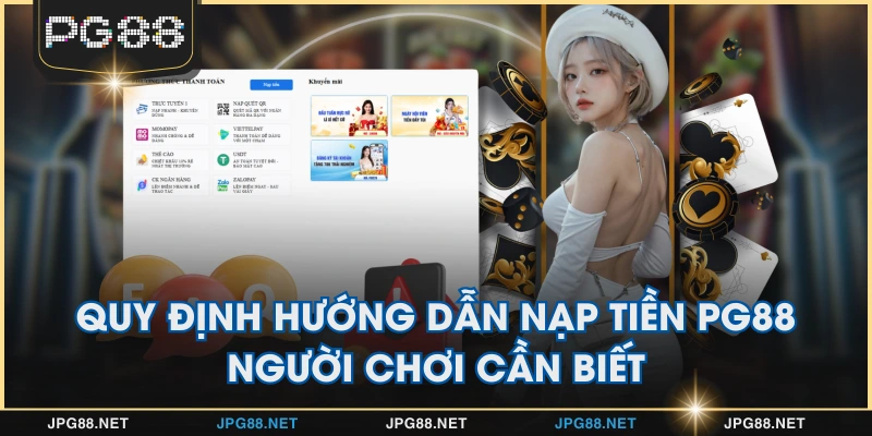 Quy định hướng dẫn nạp tiền PG88 người chơi cần biết